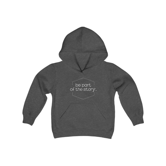 Be Part of the Story English Youth Heavy Blend Hooded Sweatshirt