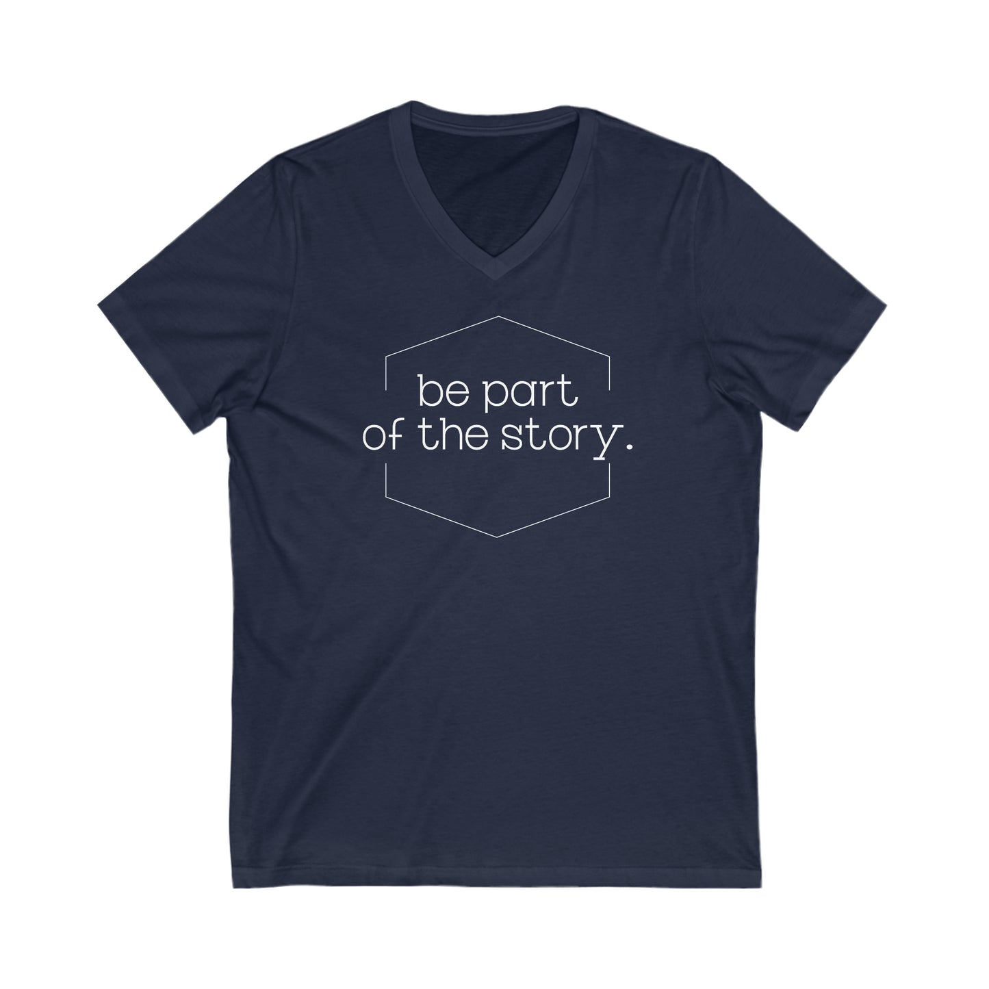Be Part of the Story English Jersey Short Sleeve V-Neck Tee