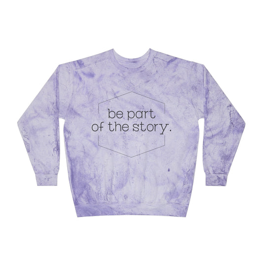 Be Part of the Story English Color Blast Crewneck Sweatshirt