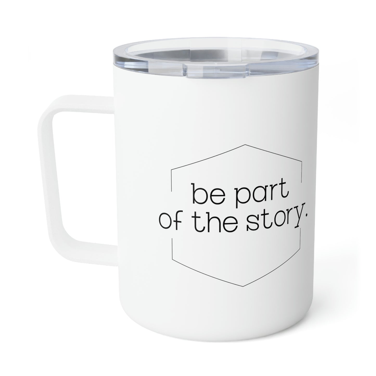 Be Part of the Story English Insulated Coffee Mug, 10oz