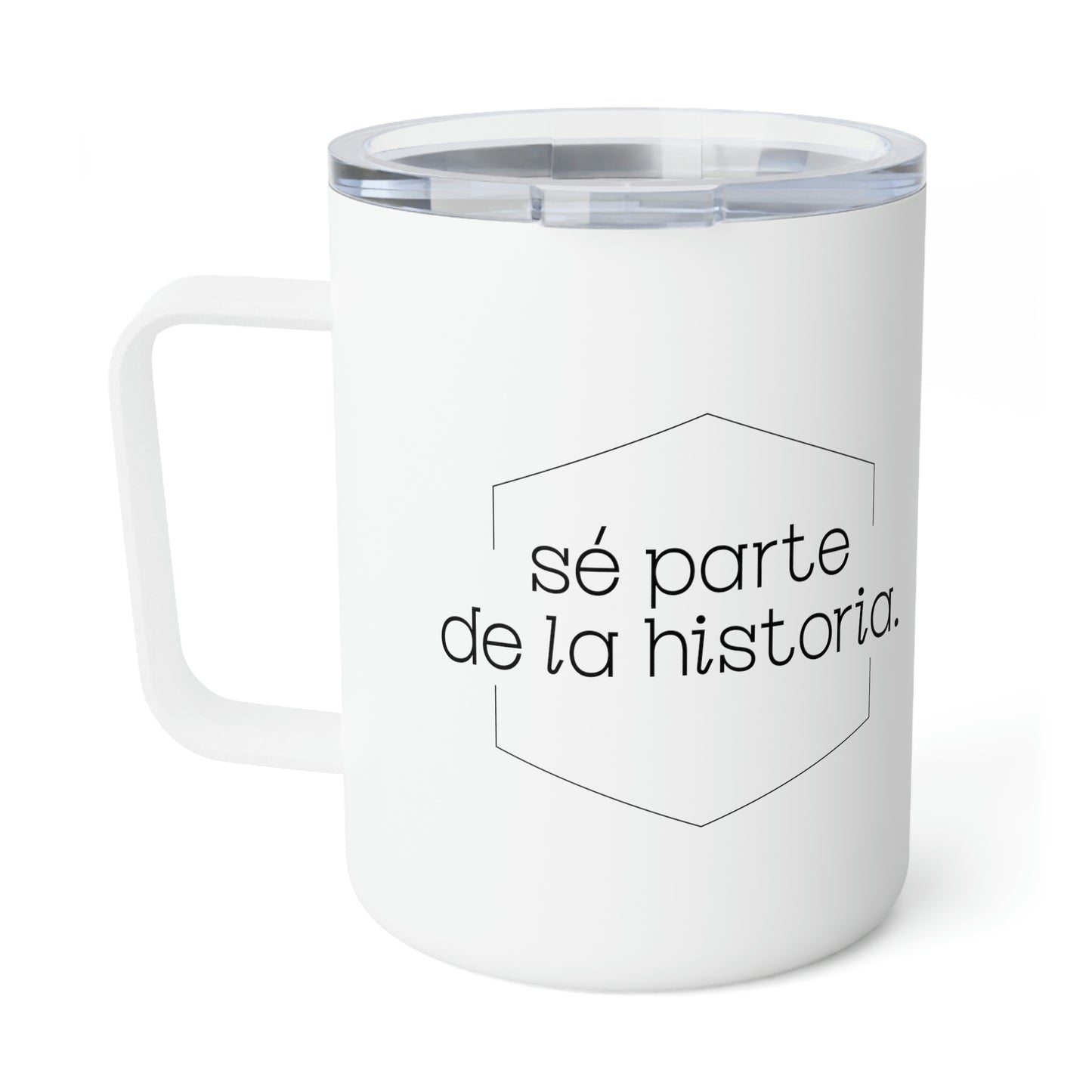 Sé Parte de la Historia Español Taza de Café Insulada, 10 oz